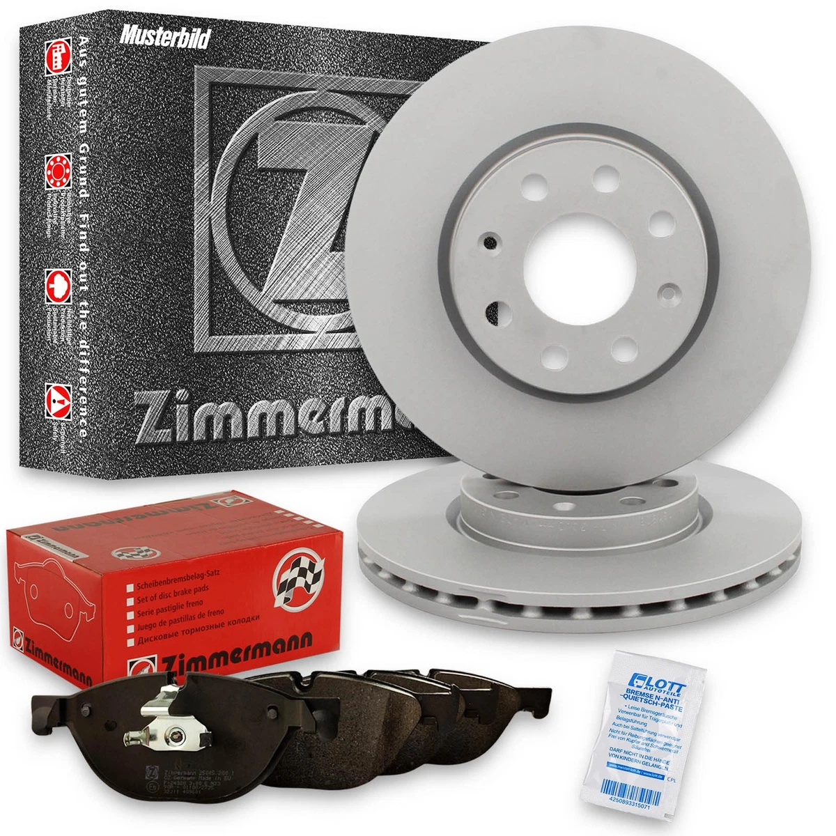 Кращі гальмівні диски та колодки Zimmermann для VW GOLF VI 1.4