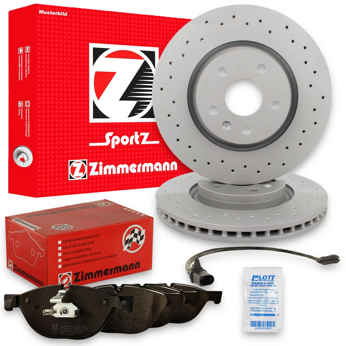 Кращі гальмівні диски та колодки Zimmermann для VW GOLF VI 1.4