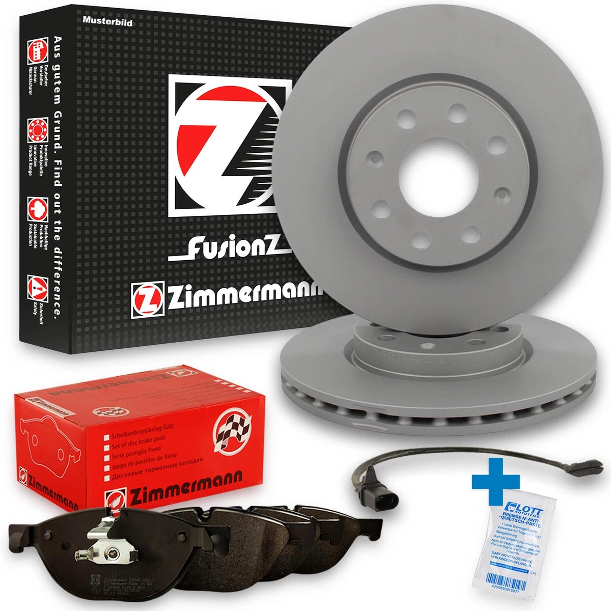 Гальмівні колодки та диски Zimmermann для FORD C-MAX (DM2) 2.0 — безпека та якість